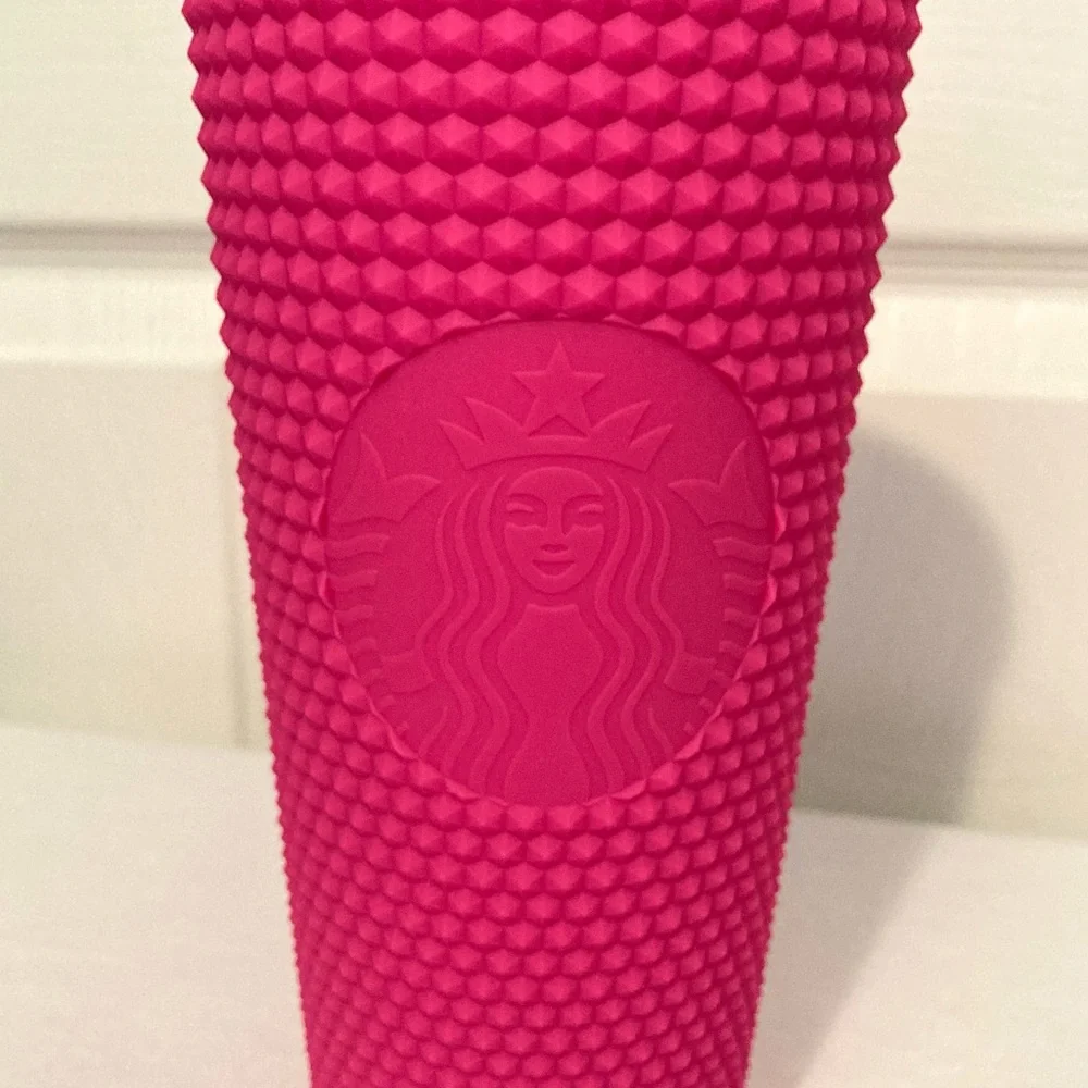 STARBUCKS Soft Touch Barbie China Studded Tumbler - Picture 3 of 9